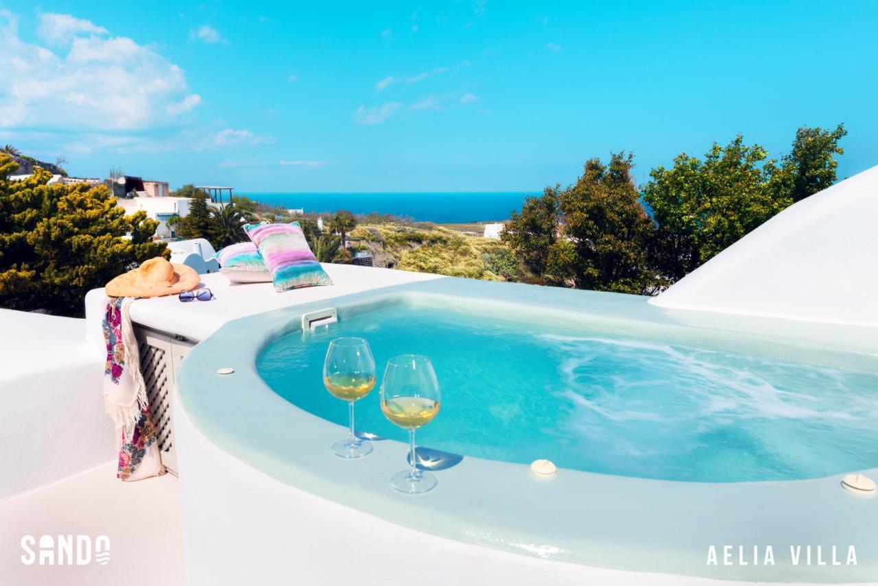 Sando Traditional Cave Villas With Jacuzzi And Sea View Vourvoúlos Exteriér fotografie