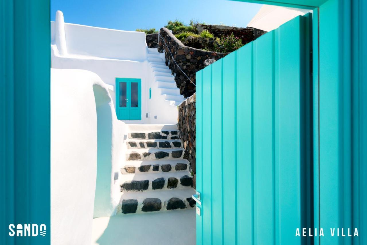 Sando Traditional Cave Villas With Jacuzzi And Sea View Vourvoúlos Exteriér fotografie