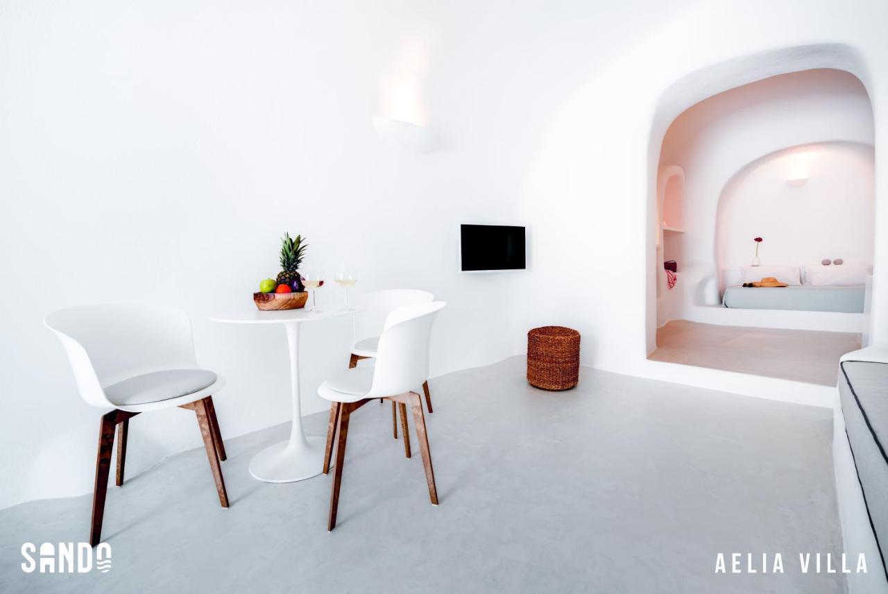 Sando Traditional Cave Villas With Jacuzzi And Sea View Vourvoúlos Exteriér fotografie