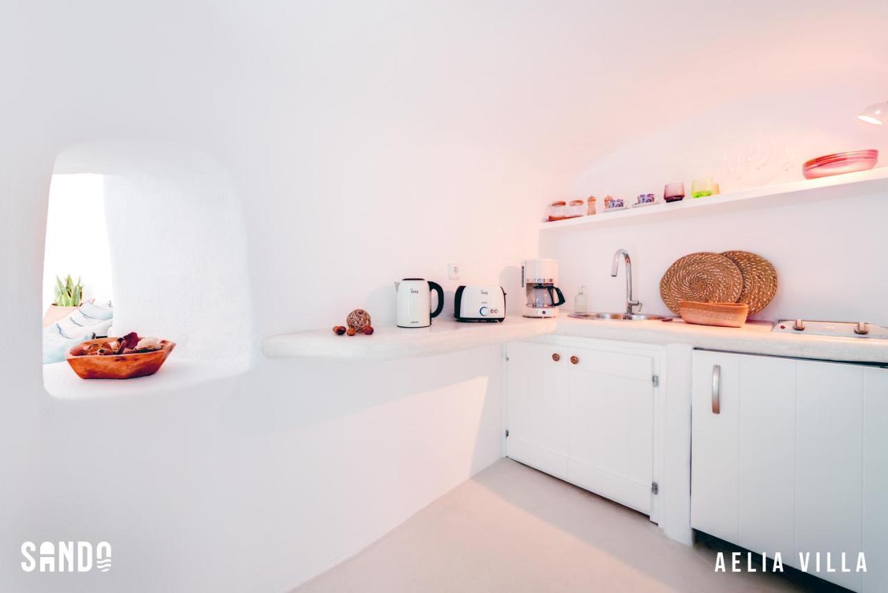 Sando Traditional Cave Villas With Jacuzzi And Sea View Vourvoúlos Exteriér fotografie