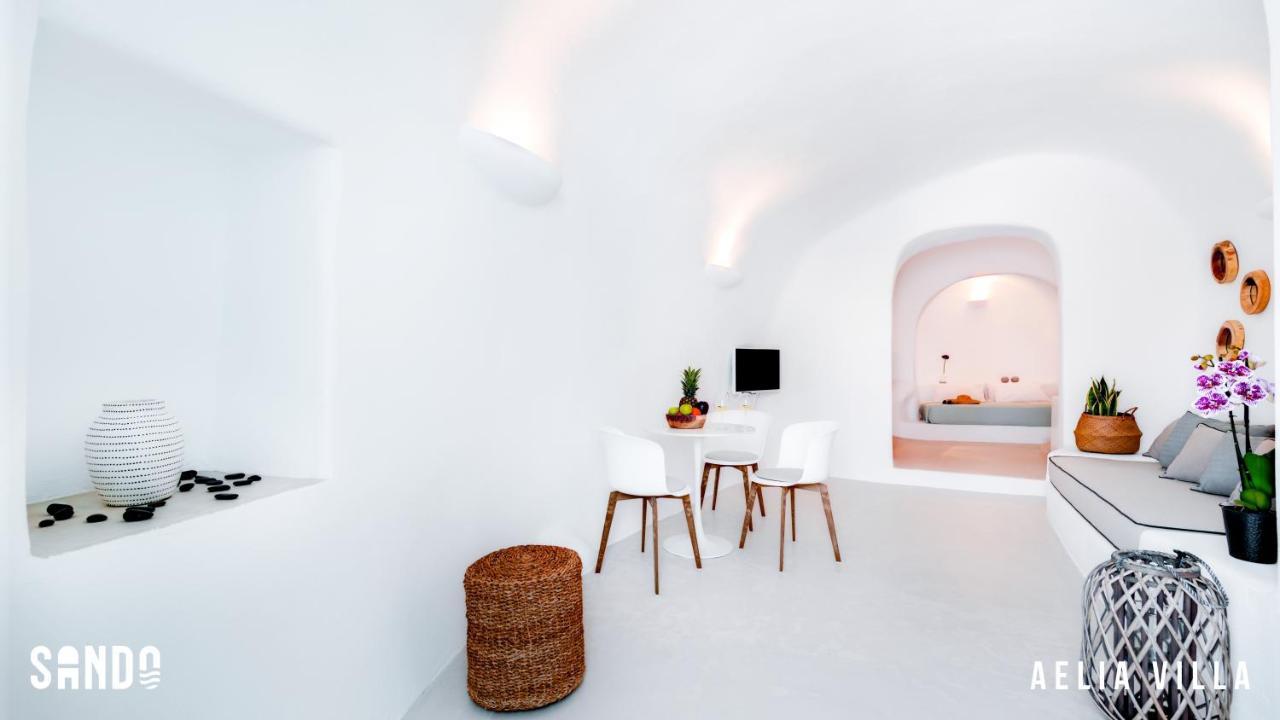 Sando Traditional Cave Villas With Jacuzzi And Sea View Vourvoúlos Exteriér fotografie